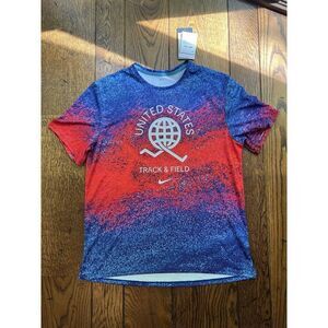 NWT Men's Nike Dri-Fit FJ3411-635 USA Miler Running Run Shirt Size XL